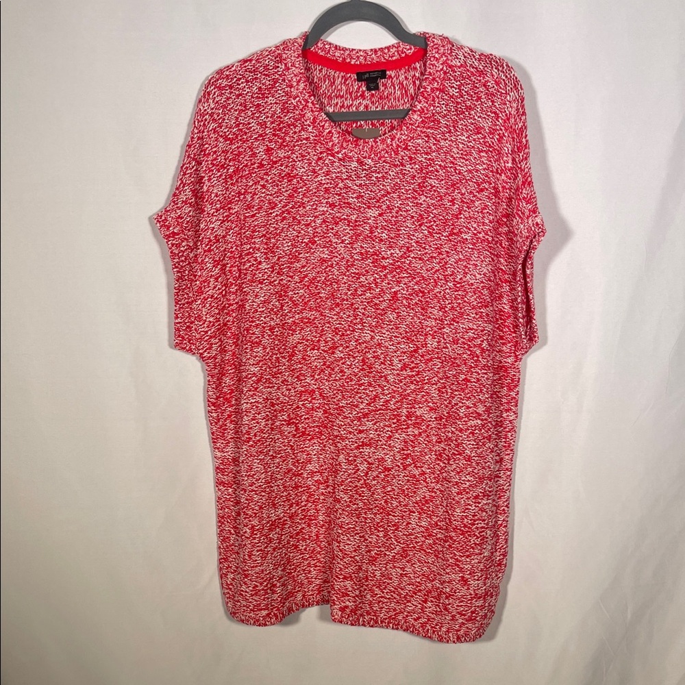 J. JILL WOMENS WEAREVER COLLECTION RED WHITE KNIT SWEATER XL NEW WITH TAGS